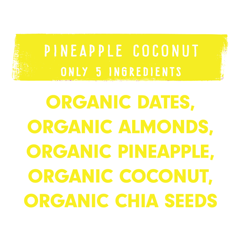 Pineapple Coconut Organic Snack Bar Box of 12