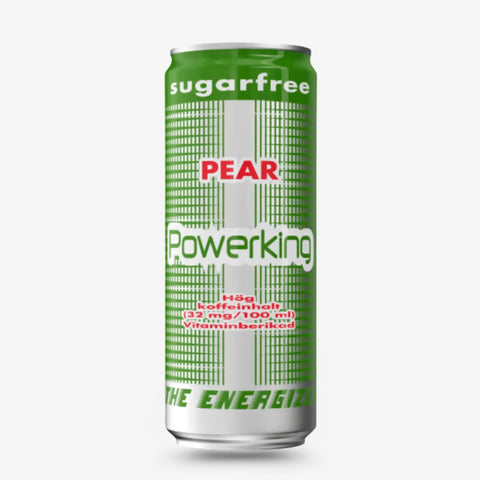 Powerking Sugar-Free Pear Energy Drink Zero Sugar Imported Energy Drink Sweden