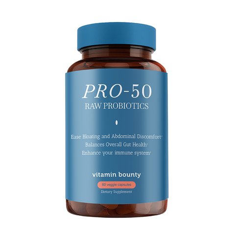 Probiotic 50 Billion Organisms Pro-50 Probiotic Vitamin Bounty