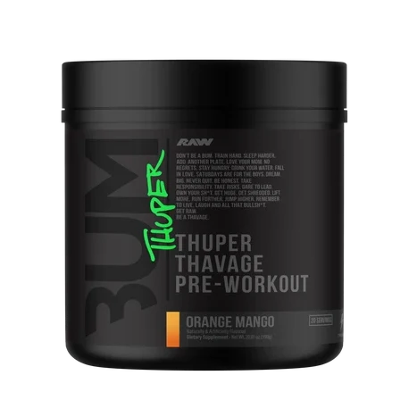 Bum Thuper Thavage Pre-Workout Supplement Raw Nutrition