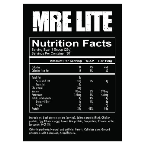 REDCON1 MRE Lite Whole Food Protein