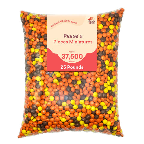 Reese's Pieces Minis Peanut Butter Candy Bulk Value Bag