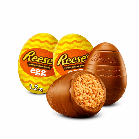 Reese's Peanut Butter Creme Rich Milk Chocolate Egg Candy Bulk Value Bag