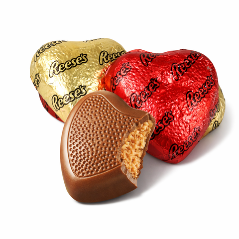 Reese's Peanut Butter Hearts Milk Chocolate Candy Bulk Value Bag