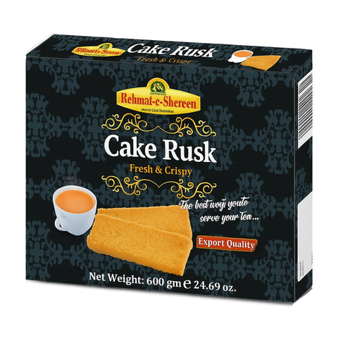Rehmat-E-Shereen - Cake Rusk, 600g  Crispy & Buttery Tea-Time Delight.