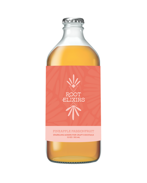 Sparkling Pineapple Passionfruit Key Attribute Cocktail Mixer Bottles Root Elixirs