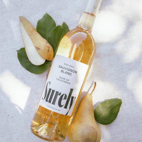 Surely Non-Alcoholic Citrus-Forward Sauvignon Blanc Wine