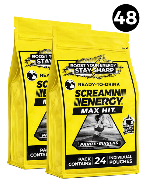 Screamin Energy Vanilla Latte Sugar Free Liquid Energy Shot