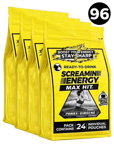 Screamin Energy Vanilla Latte Sugar Free Liquid Energy Shot