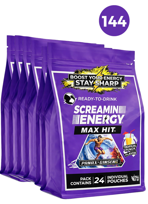 Screamin Energy Tropical Punch Sugar Free Liquid Energy Shot