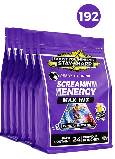 Screamin Energy Tropical Punch Sugar Free Liquid Energy Shot