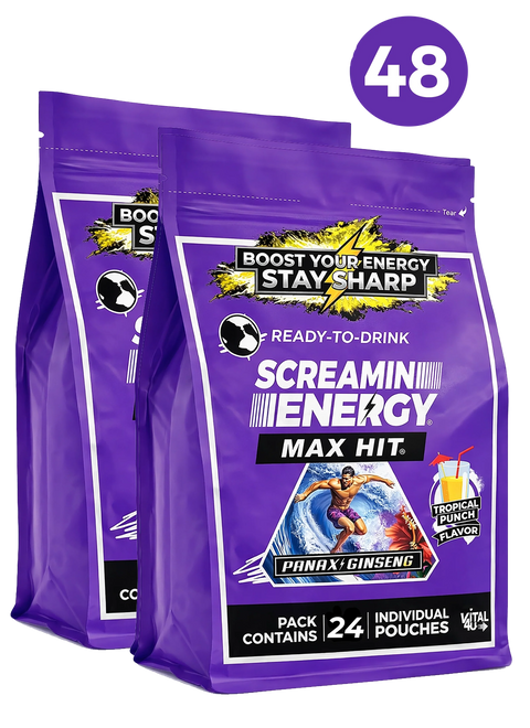 Screamin Energy Tropical Punch Sugar Free Liquid Energy Shot