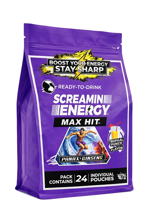 Screamin Energy Tropical Punch Sugar Free Liquid Energy Shot