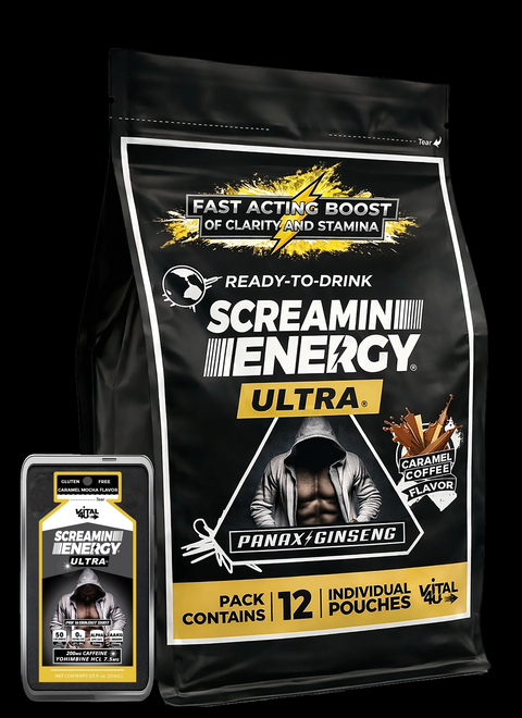 Screamin Energy Ultra Caramel Coffee Ultra-Strength Liquid Energy Shot