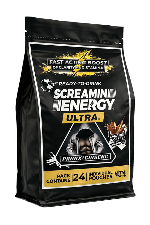 Screamin Energy Ultra Caramel Coffee Ultra-Strength Liquid Energy Shot