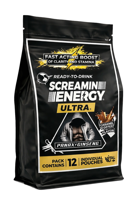Screamin Energy Ultra Caramel Coffee Ultra-Strength Liquid Energy Shot