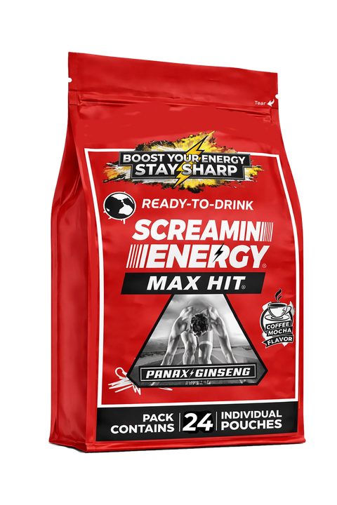 Screamin Energy Coffee Mocha Extra Strength Energy Shot Vital 4U