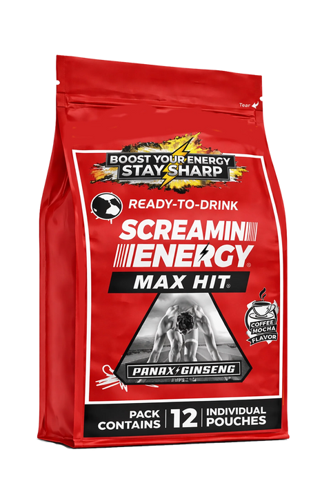 Screamin Energy Coffee Mocha Extra Strength Energy Shot Vital 4U