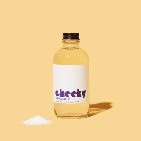 Cheeky Cocktails Simple Syrup All-Natural Cane Sugar Sweetener