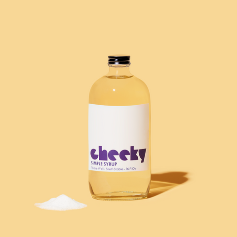 Cheeky Cocktails Simple Syrup All-Natural Cane Sugar Sweetener