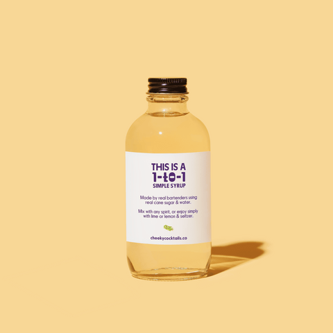 Cheeky Cocktails Simple Syrup All-Natural Cane Sugar Sweetener