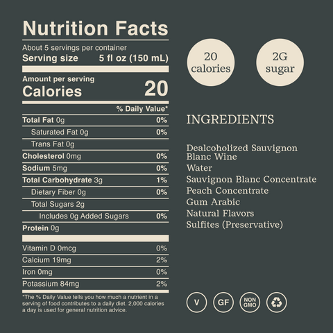 Surely Non-Alcoholic Citrus-Forward Sauvignon Blanc Wine