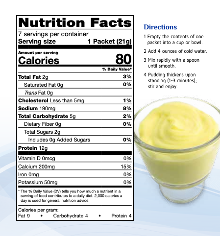 Banana Creme Pudding 12g Protein Weight Loss Pudding Snack AmBari Nutrition