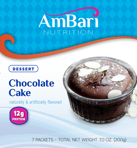 Chocolate Cake 12g Protein Dessert AmBari Nutrition