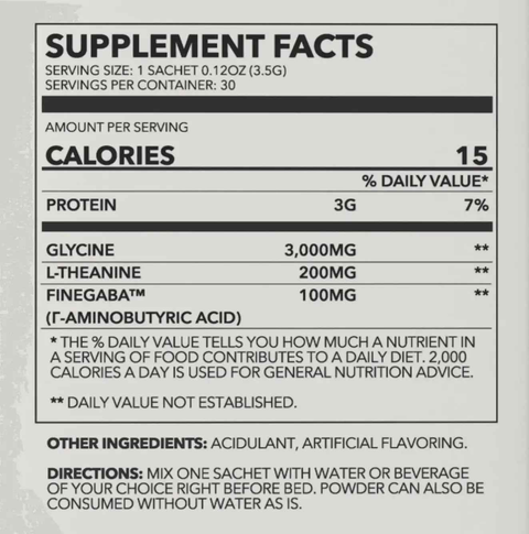 Sleep Well Blend Melatonin-Free Dietary Supplement Powder Crane Wellness