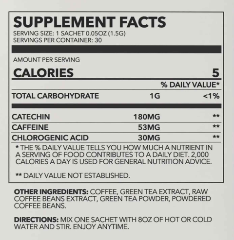 Green Tea & Coffee Blend Clean Energy Drink Zen Energy