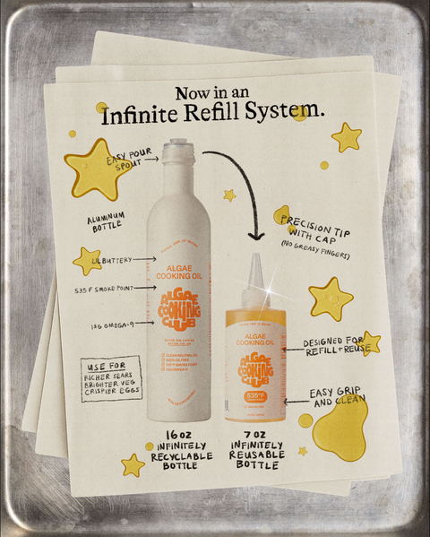 Algae Cooking Oil Squeeze Bundle Cooking Oil Infinite Refill System
