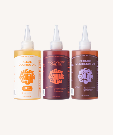 Chef-grade Algae Oil Trio Cooking Oil Set Chef Squeeze Trio