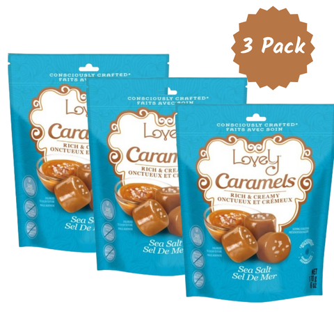 Sea Salt Chewy Caramels Candy Lovely Candy Co.