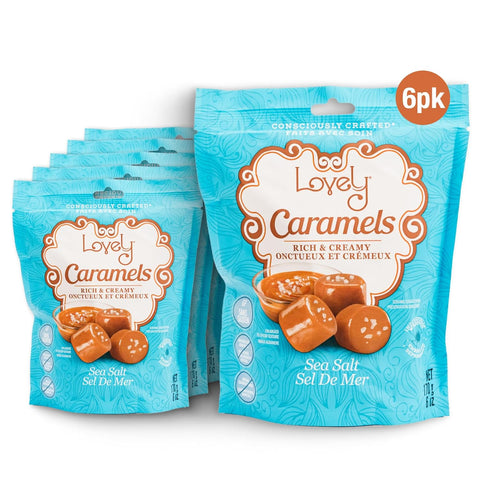 Sea Salt Chewy Caramels Candy Lovely Candy Co.