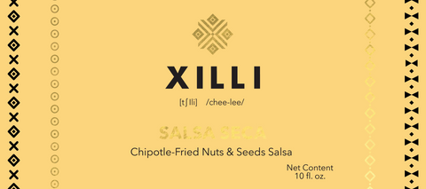 Xilli Salsa Seca Chipotle-Fried Nuts & Seeds Salsa Case - 12 Jars x 10 oz