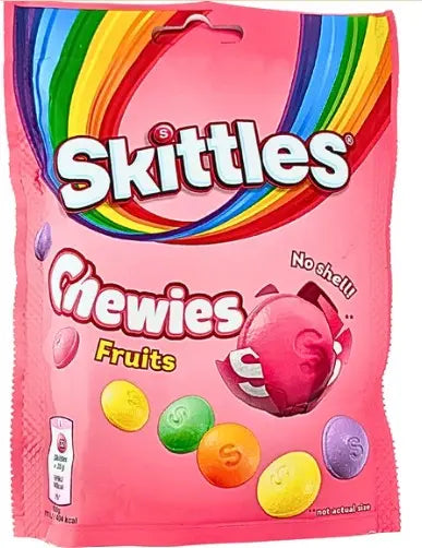 Soft Fruity Skittles Chewies No Shell Candy UK