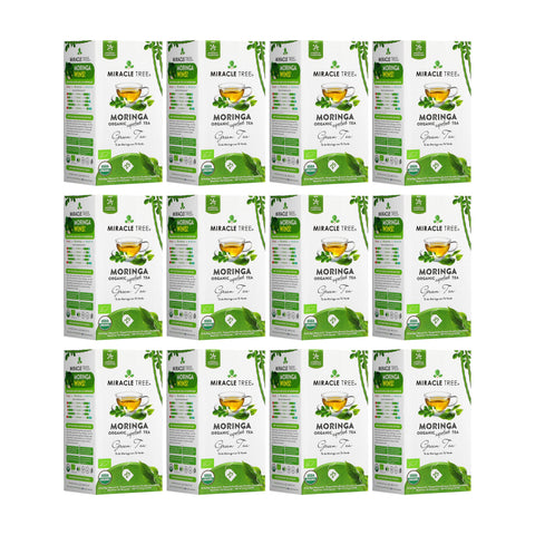 Organic Moringa Tea - Green Tea - Decaffeinated Herbal Tea