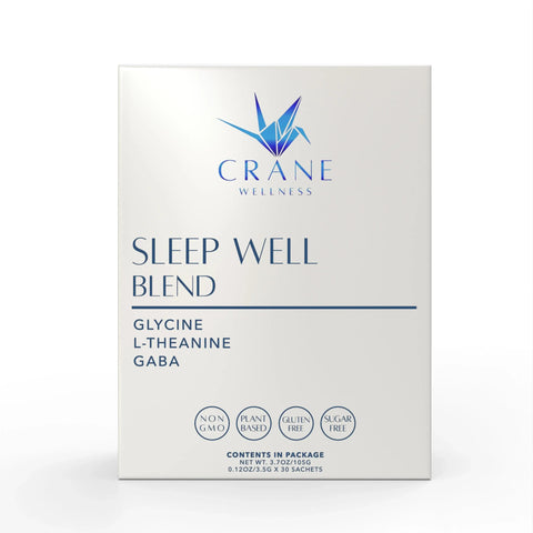 Sleep Well Blend Melatonin-Free Dietary Supplement Powder Crane Wellness