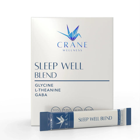 Sleep Well Blend Melatonin-Free Dietary Supplement Powder Crane Wellness