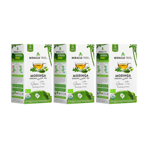 Organic Moringa Tea - Green Tea - Decaffeinated Herbal Tea