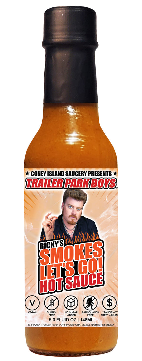 Trailer Park Boys Ricky's Smokes Let's Go Hot Sauce 5oz by Coney Island Saucery