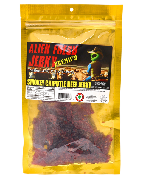 Smokey Chipotle Spicy Savory Jerky Alien Fresh Jerky