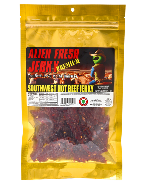 Southwest Hot Spicy Beef Jerky Alien Fresh Jerky