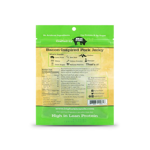 Craft Pork Jerky Sampler 3 Flavor Pack Big Fork Brands