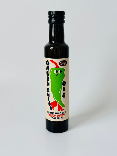 Spicy Green Chili Infused Olive Oil Baklouti & Jalapeño Co-Milled