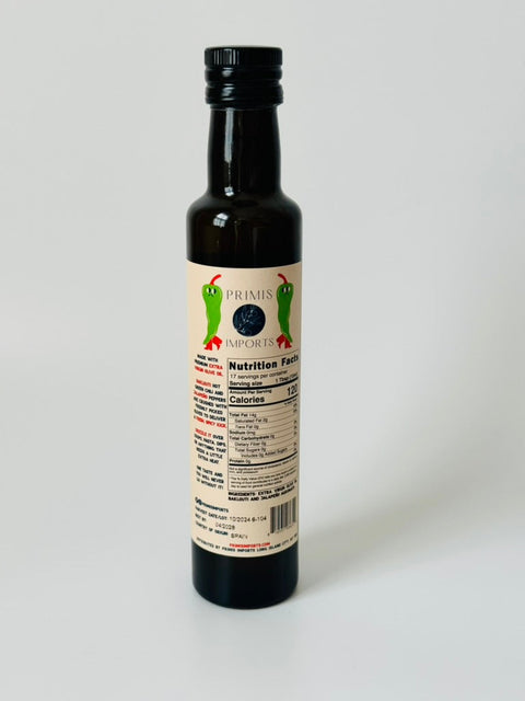 Spicy Green Chili Infused Olive Oil Baklouti & Jalapeño Co-Milled