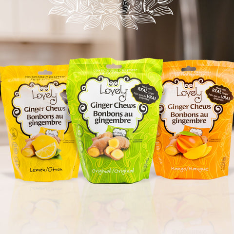 Ginger Essentials Box Ginger Chews Gift Set Lovely Candy Company