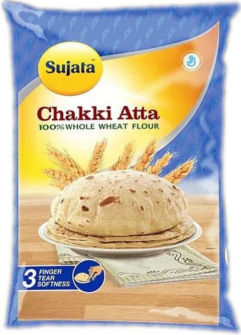 Sujata Whole Wheat Flour (Chakki Atta) 4 lbs. bag