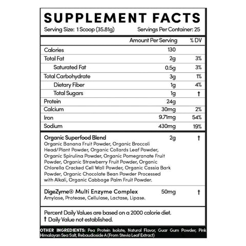 Vanilla Pea Protein Isolate Plant Protein Thentic