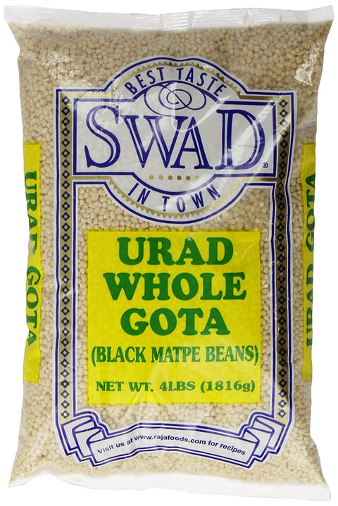 Swad Urad Whole Gota Black Matpe Beans 4 lb